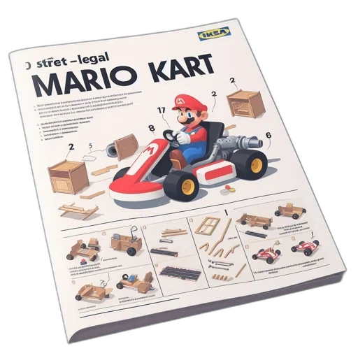 car, weapon, concept art, 3d render, manual, constructing, miniature, mario transparent PNG cut-out