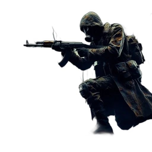 weapon, jacket, staff, sword, concept art, 3d render, pixel art, photorealistic transparent PNG cut-out