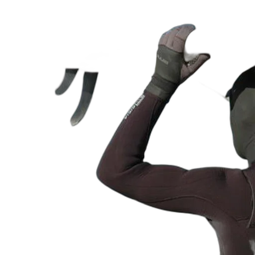 robot, mask, staff, 3d render, concept art, dark, surfer, wetsuit transparent PNG cut-out