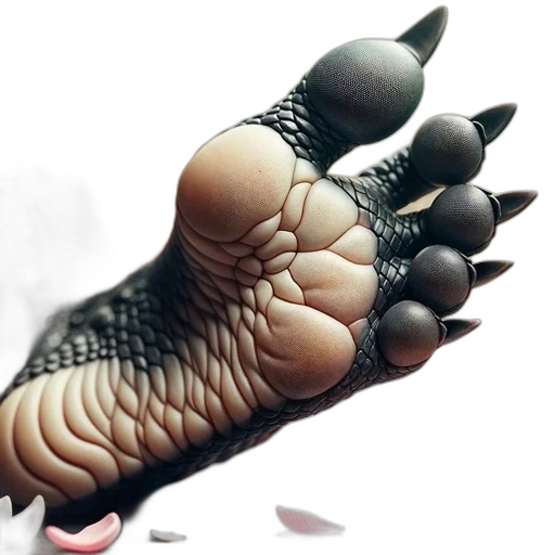 shoes, creature, dragon, animal, 3d render, photorealistic, concept art, fantasy art transparent PNG cut-out