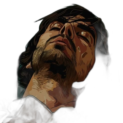 face, mask, photorealistic, concept art, comic book art, 3d render, fog, man transparent PNG cut-out