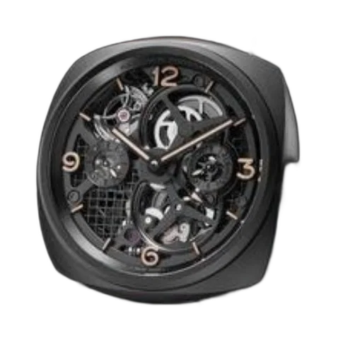 jewelry, 3d render, photorealistic, sleek, black, mechanical, watch, transparent transparent PNG cut-out