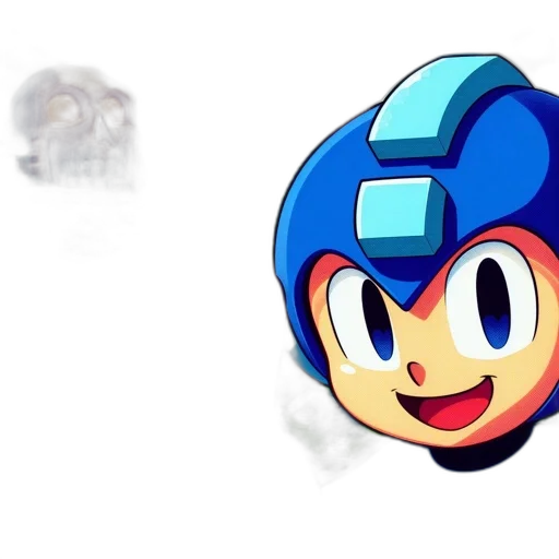 mask, face, robot, hat, concept art, pixel art, 3d render, cartoon transparent PNG cut-out