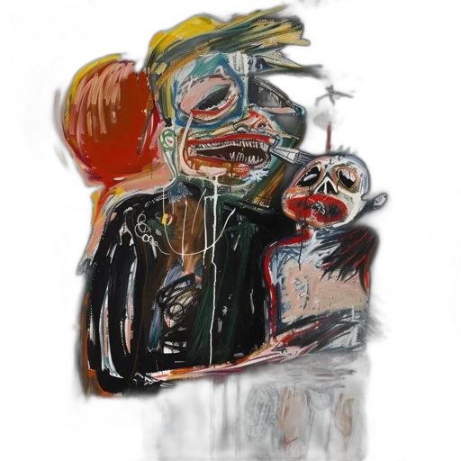 mask, face, jacket, creature, concept art, watercolor, oil painting, photorealistic transparent PNG cut-out