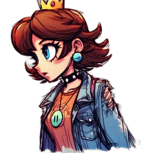 crown, jacket, staff, dress, concept art, cartoon, watercolor, pixel art transparent PNG cut-out