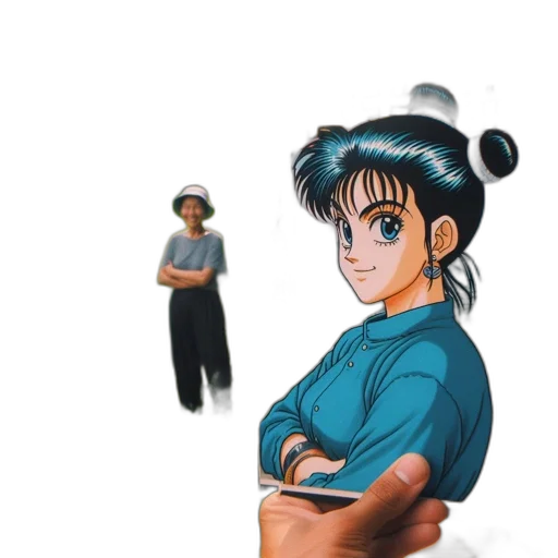 staff, weapon, hat, face, anime, concept art, vaporwave, pixel art transparent PNG cut-out