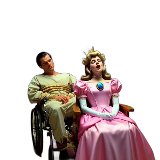 dress, furniture, crown, 3d render, concept art, photorealistic, comic book art, underwater transparent PNG cut-out