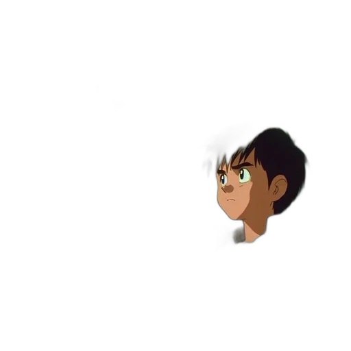 hair, face, creature, staff, cartoon, pixel art, concept art, 3d render transparent PNG cut-out