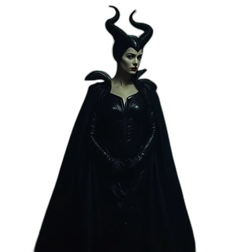 dress, mask, crown, staff transparent PNG cut-out