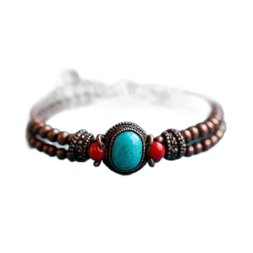 jewelry, crown, staff, 3d render, red, dark, copper-colored, bracelet transparent PNG cut-out