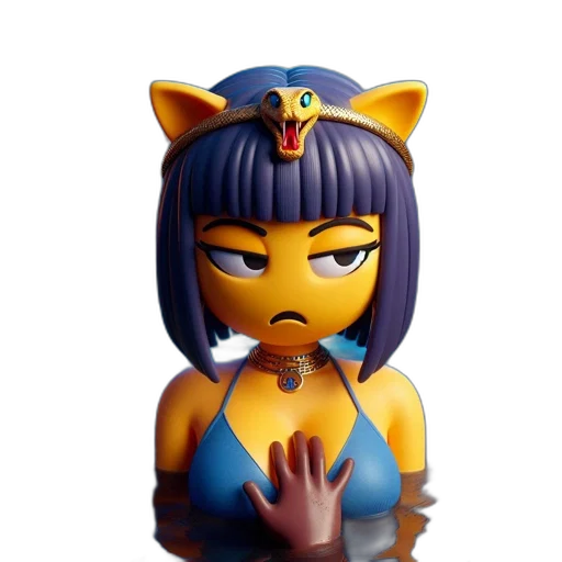 mask, 3d render, concept art, fantasy art, pixel art, anthropomorphic, feline, creature transparent PNG cut-out