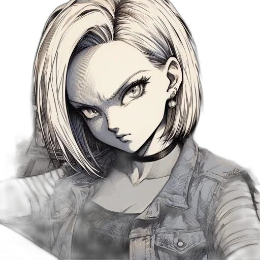 face, jacket, hair, mask, concept art, comic book art, cartoon, anime transparent PNG cut-out