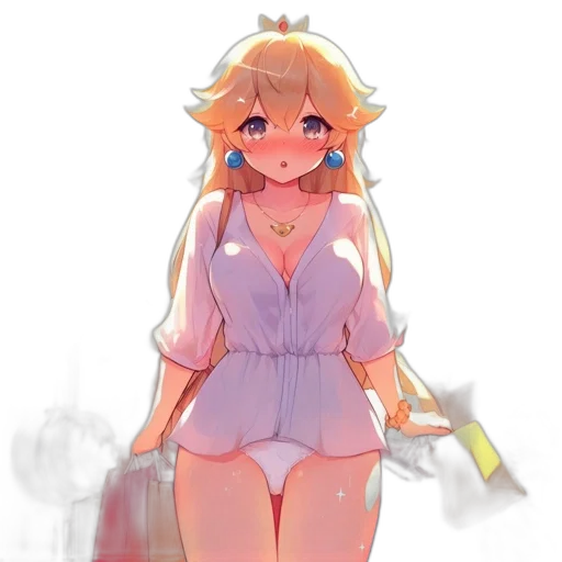 dress, staff, weapon, crown, pixel art, anime, concept art, fantasy art transparent PNG cut-out
