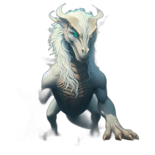 dragon, creature, animal, staff, fantasy art, concept art, pixel art, 3d render transparent PNG cut-out