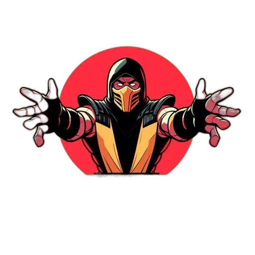 mask, comic book art, concept art, pixel art, cartoon, animated, martial, artist transparent PNG cut-out