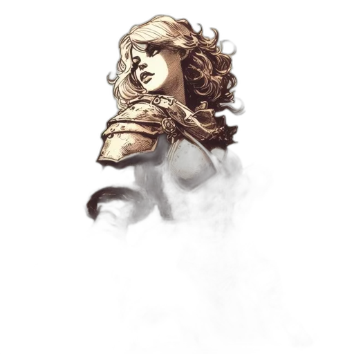 mask, face, hair, creature, concept art, fantasy art, pixel art, watercolor transparent PNG cut-out