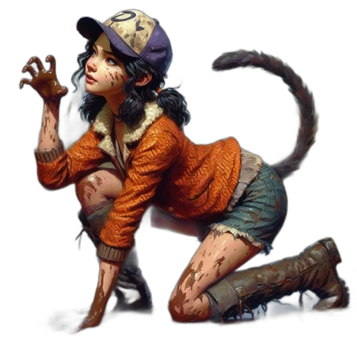 animal, creature, hat, staff, concept art, fantasy art, photorealistic, comic book art transparent PNG cut-out