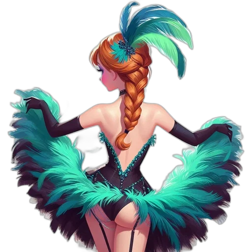 dress, hair, staff, crown, fantasy art, concept art, pixel art, anime transparent PNG cut-out