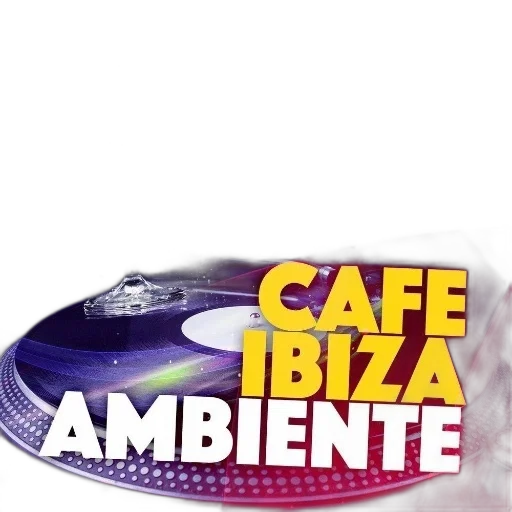 cafe, ibiza, ambiente, poster, featuring, vibrant, colorful, design transparent PNG cut-out