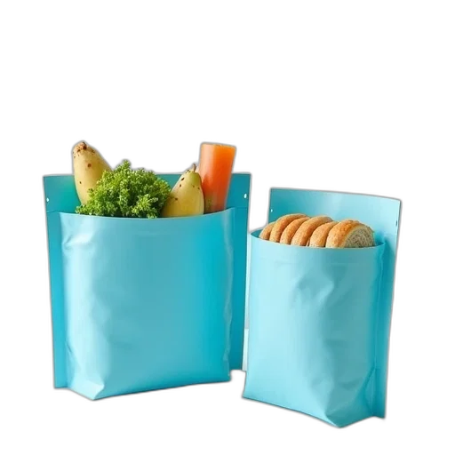 food, photorealistic, 3d render, blue transparent PNG cut-out