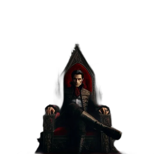 crown, jacket, furniture, concept art, pixel art, fantasy art, comic book art, fire transparent PNG cut-out