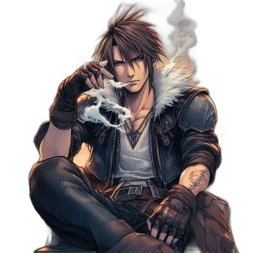 jacket, weapon, concept art, fantasy art transparent PNG cut-out