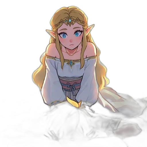 dress, crown, face, creature, watercolor, concept art, pixel art, fantasy art transparent PNG cut-out