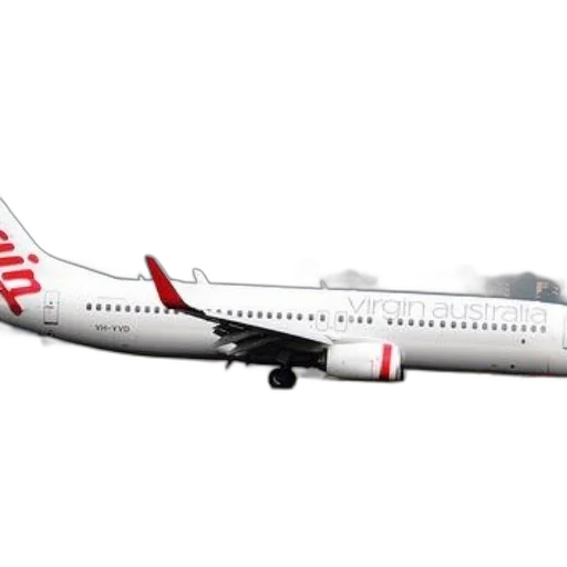 virgin, australia, airplane, runway, cloudy, sky, background transparent PNG cut-out