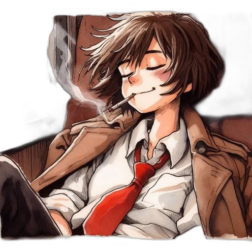 mask, face, jacket, watercolor, anime, cartoon, comic book art, neon lights transparent PNG cut-out