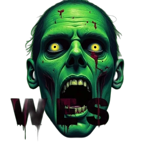 comic book art, concept art, pixel art, zombie transparent PNG cut-out