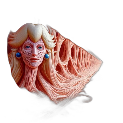 mask, face, hair, creature, 3d render, photorealistic, concept art, fantasy art transparent PNG cut-out