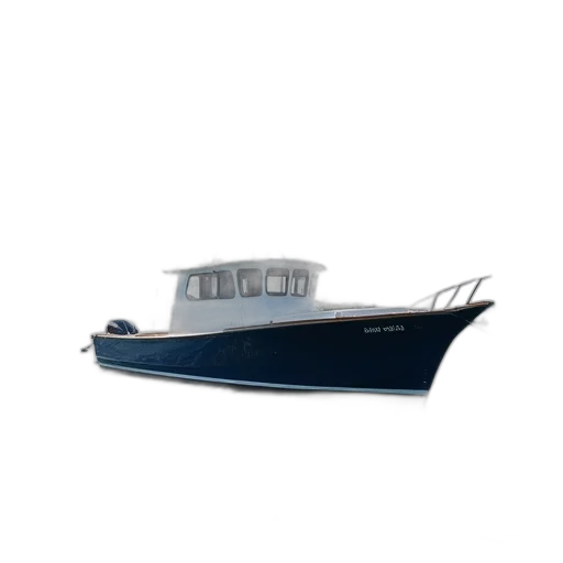 3d render, photorealistic, boston, whaler transparent PNG cut-out