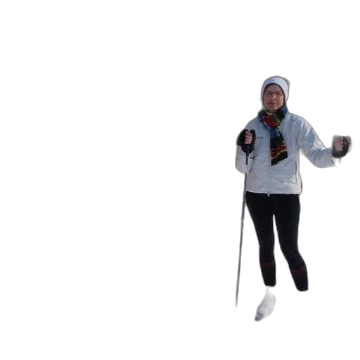 staff, jacket, snow, three, women, skis transparent PNG cut-out