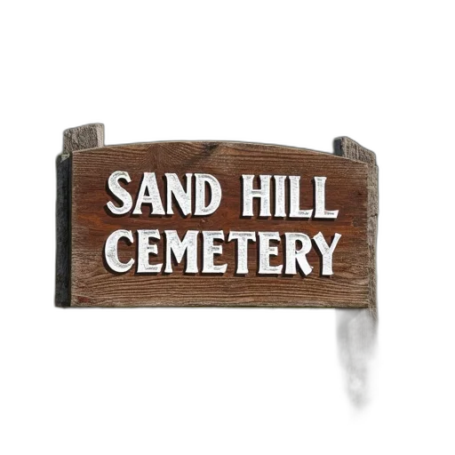 jewelry, 3d render, wooden, sign, words, sand, hill, cemetery transparent PNG cut-out
