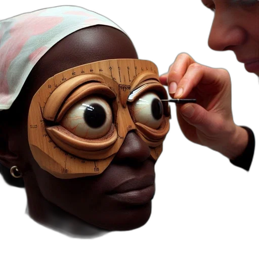 mask, face, jewelry, photorealistic, 3d render, concept art, medical, setting transparent PNG cut-out