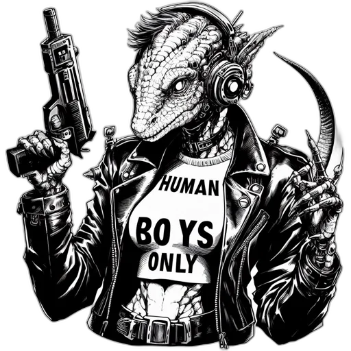 robot, animal, cyberpunk, vaporwave, comic book art, pixel art, anthropomorphic, creature transparent PNG cut-out