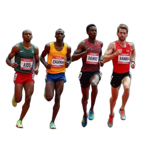 competitors, compete, 4x400, meter, relay, iaaf, athletics, world transparent PNG cut-out