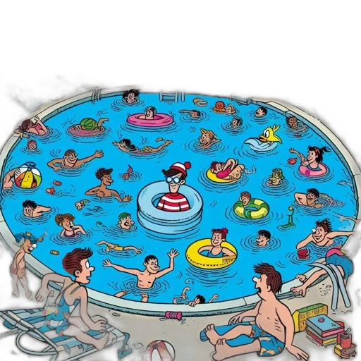 food, underwater, outer space, interactive, scene, outdoor, circular, pool transparent PNG cut-out