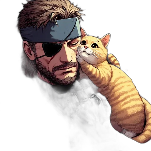 weapon, animal, pixel art, cyberpunk, concept art, comic book art, gaming, scene transparent PNG cut-out