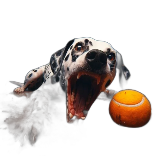 animal, creature, photorealistic, concept art, 3d render, dalmatian, dog, fierce transparent PNG cut-out