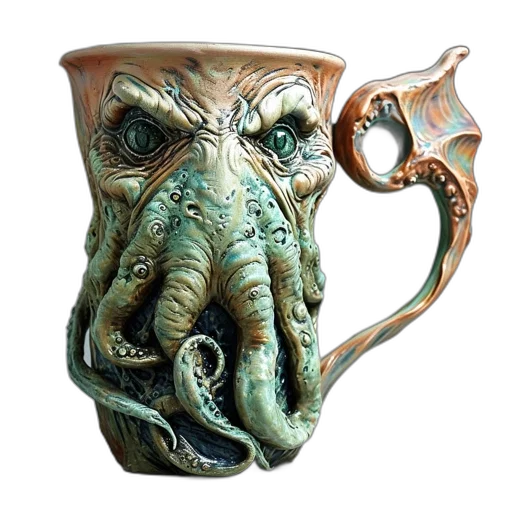 creature, mask, dragon, photorealistic, 3d render, fantasy art, concept art, ceramic transparent PNG cut-out