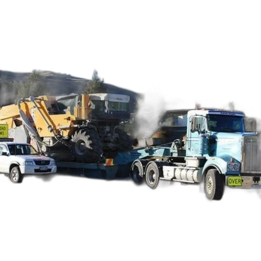 robot, weapon, car, large, truck, transporting, heavy, machinery transparent PNG cut-out