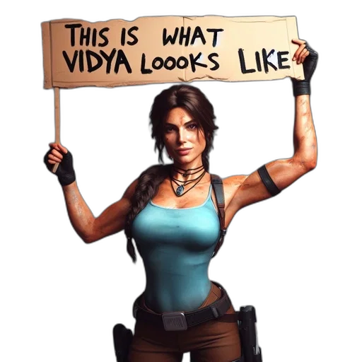 concept art, comic book art, cyberpunk, pixel art, female, character, resembling, lara transparent PNG cut-out