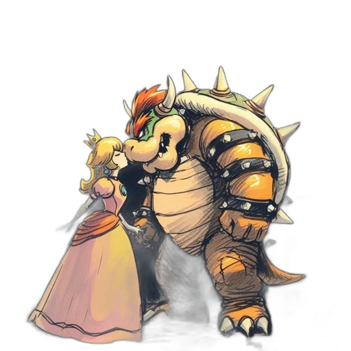 dragon, crown, animal, dress, concept art, fantasy art, watercolor, pixel art transparent PNG cut-out