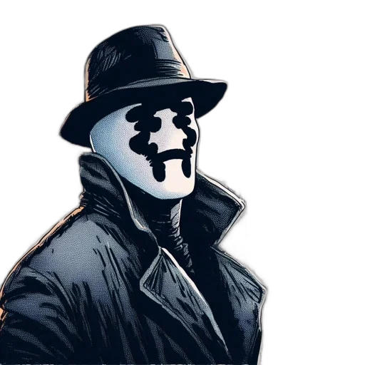 mask, jacket, face, comic book art, concept art, cartoon, pixel art, figure transparent PNG cut-out