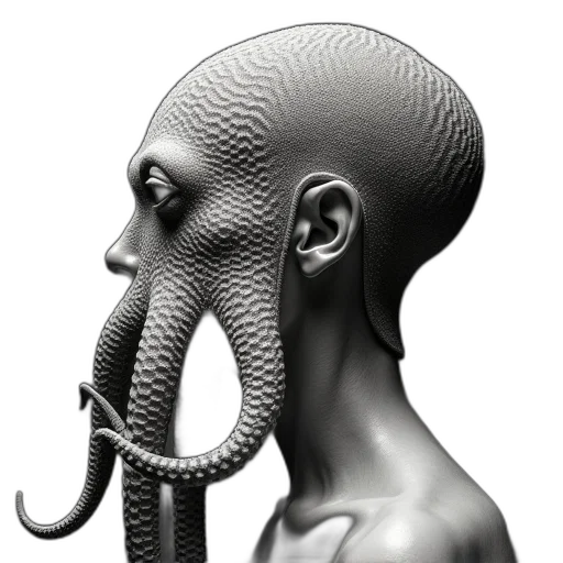 mask, creature, face, hair transparent PNG cut-out