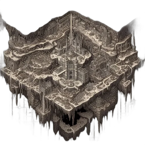 building, crown, furniture, concept art, pixel art, fantasy art, 3d render, elaborate transparent PNG cut-out