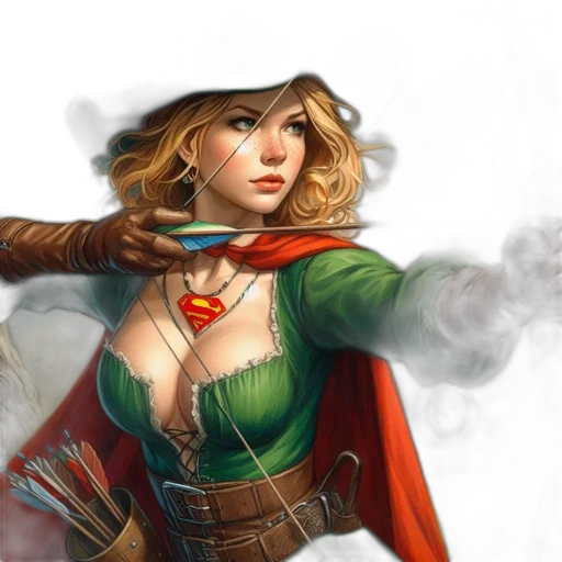 staff, fantasy art, comic book art, concept art, photorealistic, fire, female, figure transparent PNG cut-out