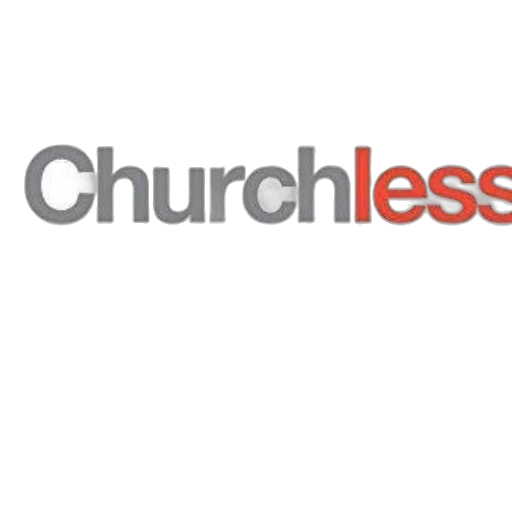cover, churchless, features, minimalist, design, red, figure, standing transparent PNG cut-out