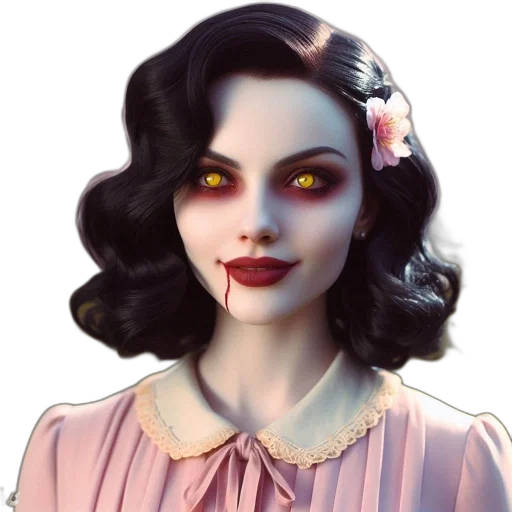 face, creature, dress, jewelry, fantasy art, concept art, comic book art, photorealistic transparent PNG cut-out